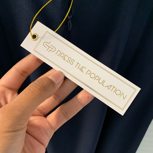 Dress the Population Brianna Halter Mermaid Gown - Picture 8 of 8